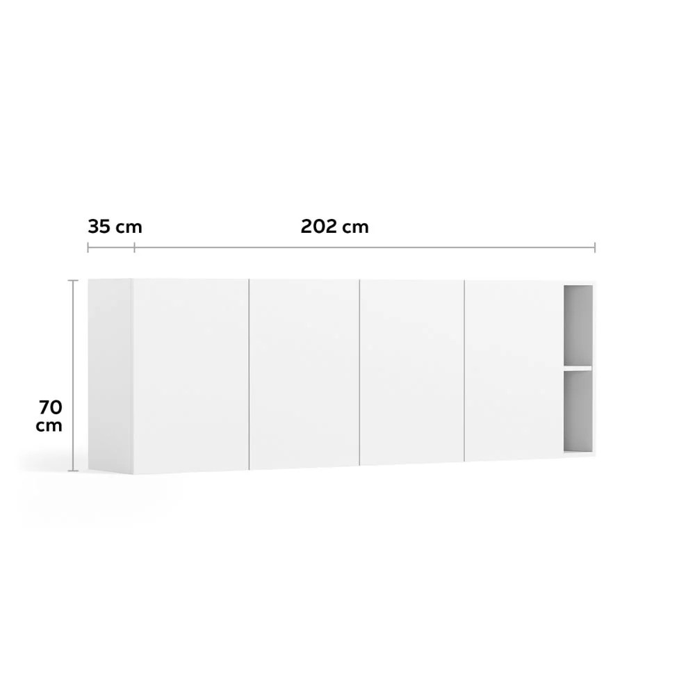 Multimo Cup Hängeschrank, 4-türig